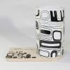 SYNC - [Brick] Graphic Mug w/ Wood Coaster - No Handle (4.4 inch height)