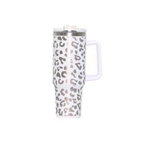 304 Stainless Steel Vacuum Cup Second Generation 40oz Cup (Option: Laser Leopard White-40oz)