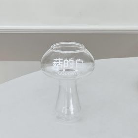 Creative Funny Internet Celebrity Water Cup Printed Mushroom Cup Glass Cup (Option: Good Mushroom Poison Straw-201 To 300ml)