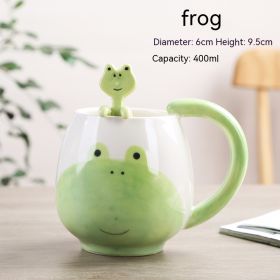 Cute Cartoon Animal Ceramic Cup (Option: Small Yellow Duck-301to400ml)